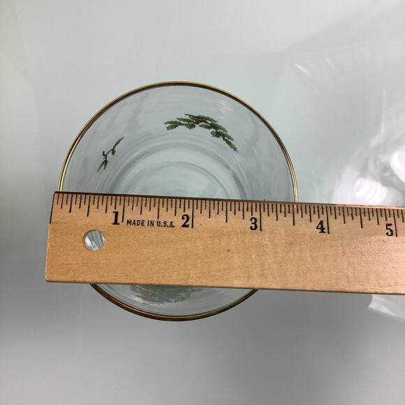 Spode Christmas tree pedestal Goblets set of 4 old stock NEW - Picture 9 of 12